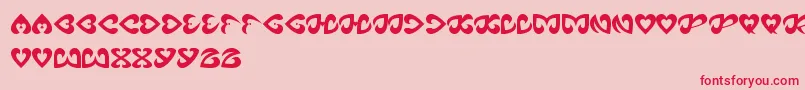 EternalLove Font – Red Fonts on Pink Background