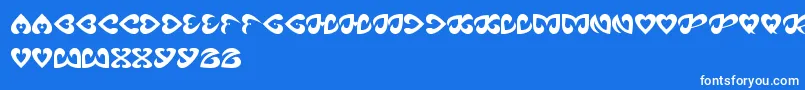 EternalLove Font – White Fonts on Blue Background