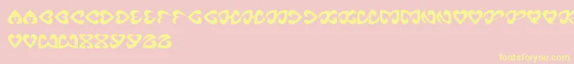EternalLove Font – Yellow Fonts on Pink Background