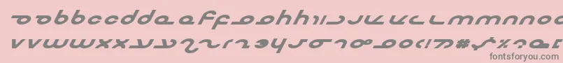 MasterdomExpBoldItalic Font – Gray Fonts on Pink Background