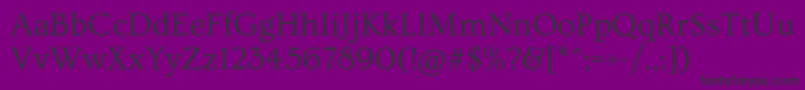 OvoRegular Font – Black Fonts on Purple Background