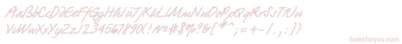 More about Quickpen Font Quickpen Font – Pink Fonts on White Background