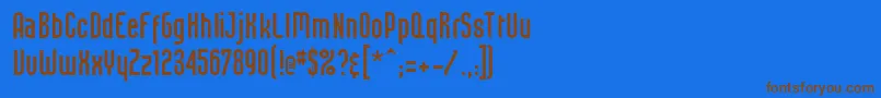 Weitere Informationen zur Ft13-Schriftart Ft13-Schriftart – Braune Schriften auf blauem Hintergrund