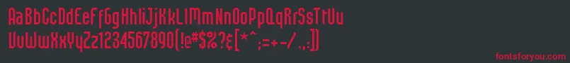Ft13 Font – Red Fonts on Black Background