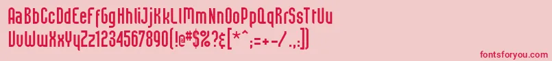 Ft13 Font – Red Fonts on Pink Background