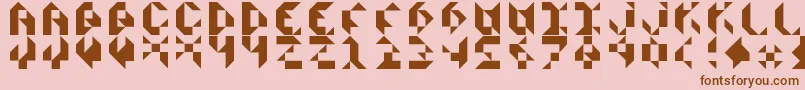 En savoir plus sur la police ScissorsCutsPaper Police ScissorsCutsPaper – polices brunes sur fond rose