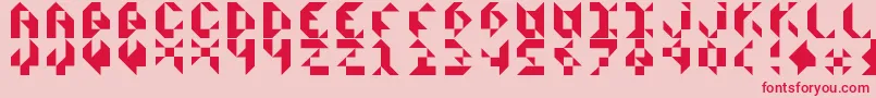 ScissorsCutsPaper Font – Red Fonts on Pink Background