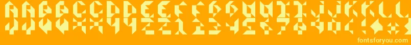 More about ScissorsCutsPaper Font ScissorsCutsPaper Font – Yellow Fonts on Orange Background