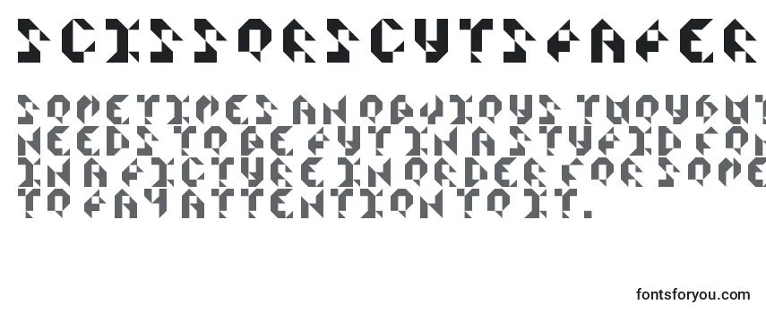 Обзор шрифта ScissorsCutsPaper