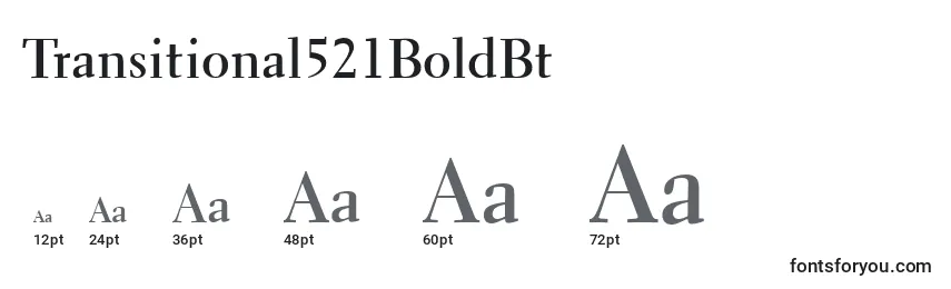 Transitional521BoldBt Font Sizes