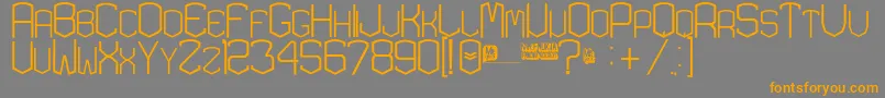 KardonExtra Font – Orange Fonts on Gray Background