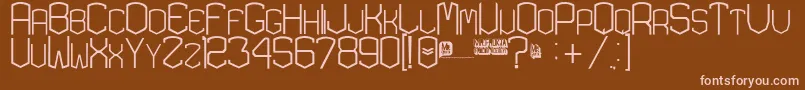 KardonExtra Font – Pink Fonts on Brown Background