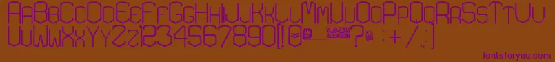 KardonExtra Font – Purple Fonts on Brown Background