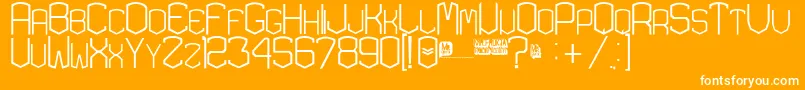 KardonExtra Font – White Fonts on Orange Background