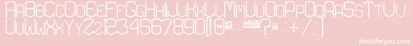 KardonExtra Font – White Fonts on Pink Background