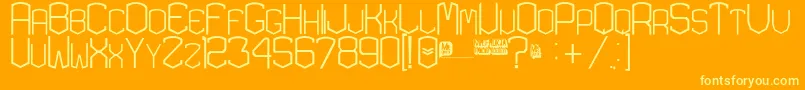 Lisätietoja KardonExtra-fontista KardonExtra-fontti – keltaiset fontit oranssilla taustalla