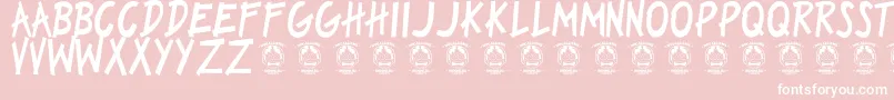 Dilove Font – White Fonts on Pink Background