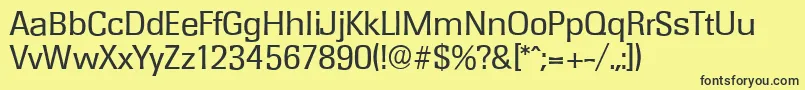RochesterserialRegular Font – Black Fonts on Yellow Background