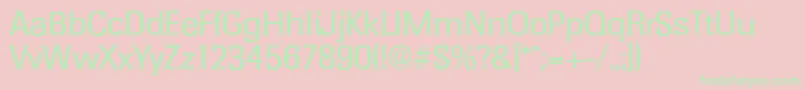 RochesterserialRegular Font – Green Fonts on Pink Background