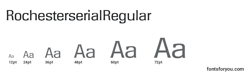 RochesterserialRegular Font Sizes