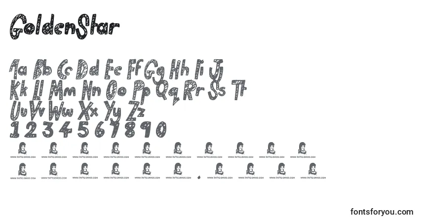 GoldenStar Font – alphabet, numbers, special characters