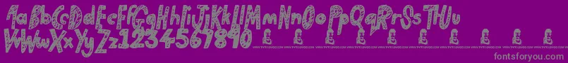 GoldenStar Font – Gray Fonts on Purple Background