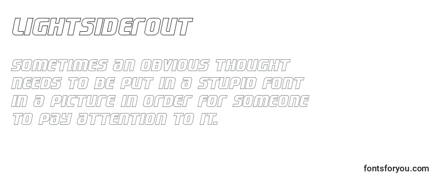 Шрифт Lightsiderout