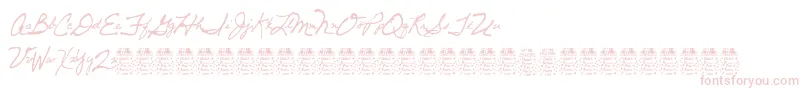 DancingpamDemo Font – Pink Fonts on White Background