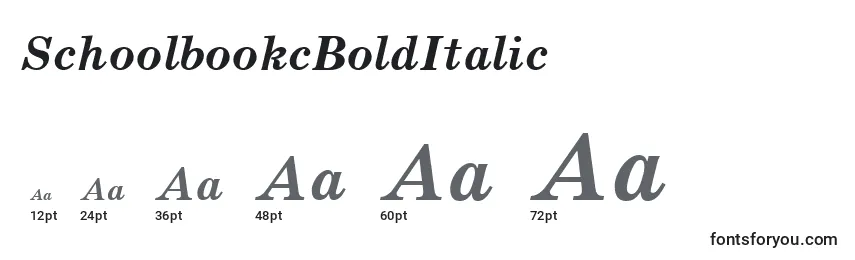 Размеры шрифта SchoolbookcBoldItalic (67529)