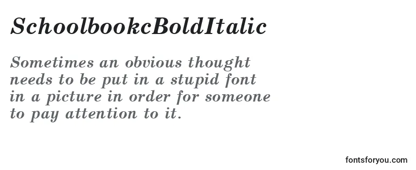 SchoolbookcBoldItalic (67529) Font