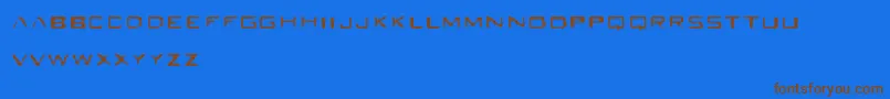 Seabreed Font – Brown Fonts on Blue Background
