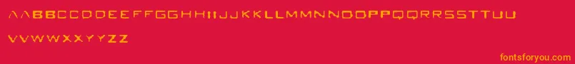 Seabreed Font – Orange Fonts on Red Background