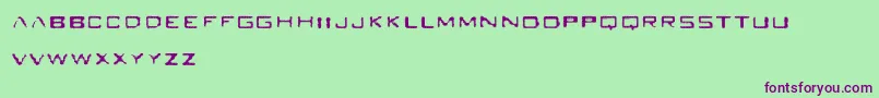 Seabreed Font – Purple Fonts on Green Background