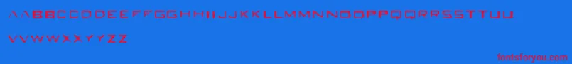 Seabreed-Schriftart – Rote Schriften auf blauem Hintergrund