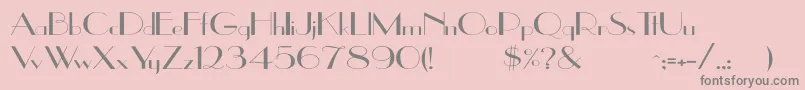 UppeaWd Font – Gray Fonts on Pink Background