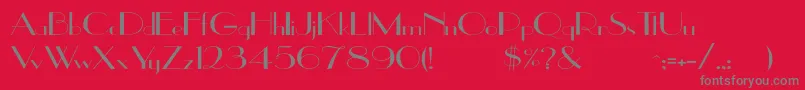 UppeaWd Font – Gray Fonts on Red Background