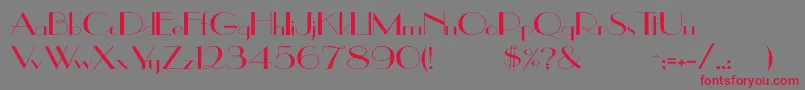 UppeaWd Font – Red Fonts on Gray Background