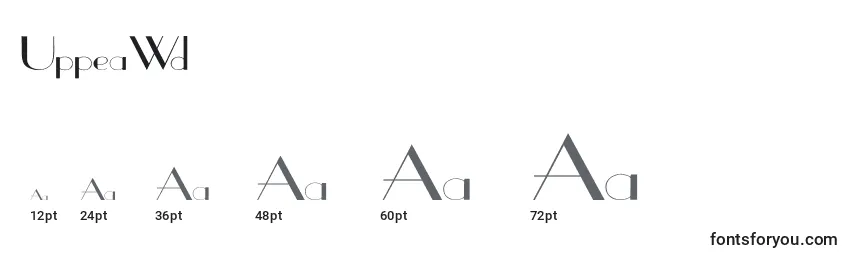 UppeaWd Font Sizes