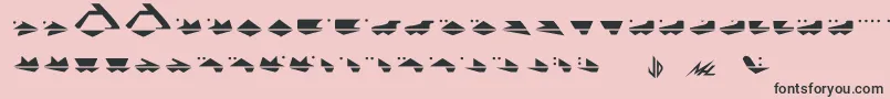 G.Machine Font – Black Fonts on Pink Background