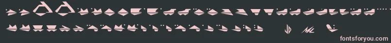 G.Machine Font – Pink Fonts on Black Background