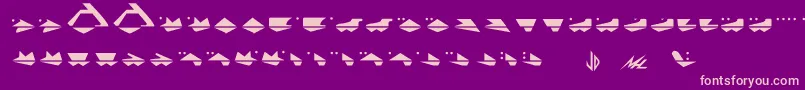 G.Machine Font – Pink Fonts on Purple Background