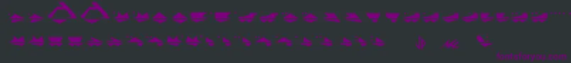 G.Machine Font – Purple Fonts on Black Background