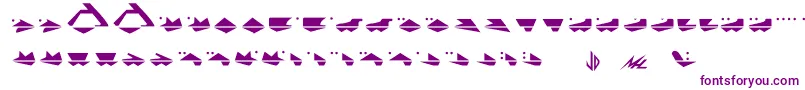 G.Machine Font – Purple Fonts on White Background