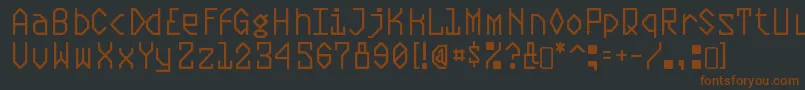 fuente PlasmaticRegular – Fuentes Marrones Sobre Fondo Negro