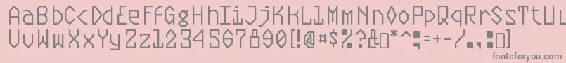 Шрифт PlasmaticRegular – серые шрифты на розовом фоне