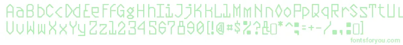 Шрифт PlasmaticRegular – зелёные шрифты на белом фоне