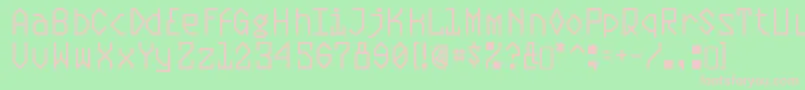 PlasmaticRegular Font – Pink Fonts on Green Background