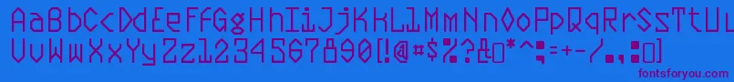 PlasmaticRegular Font – Purple Fonts on Blue Background