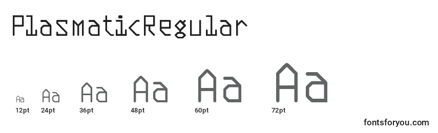 PlasmaticRegular Font Sizes