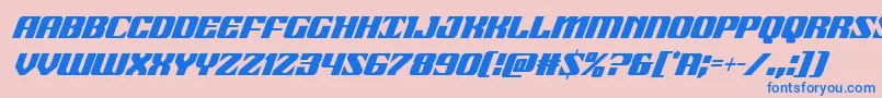 21gunsalutecondital Font – Blue Fonts on Pink Background